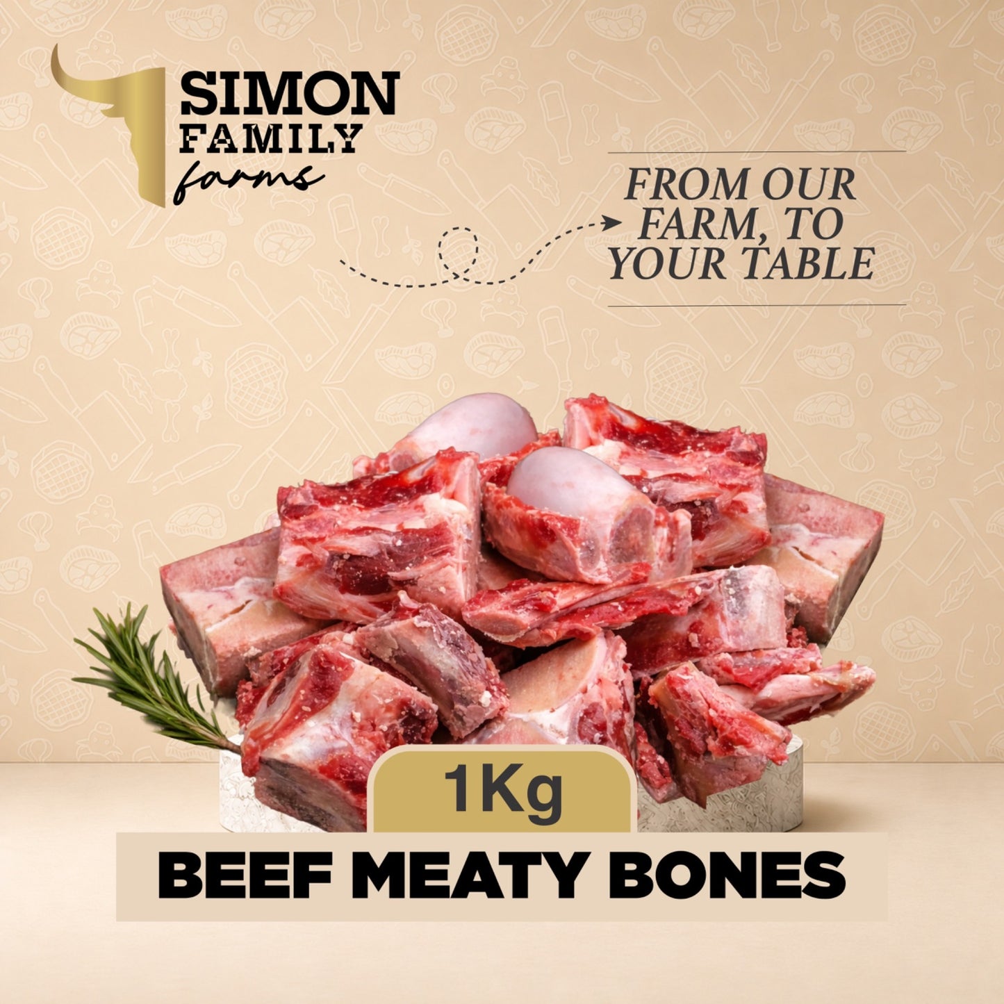 1,5kg Meaty Bones
