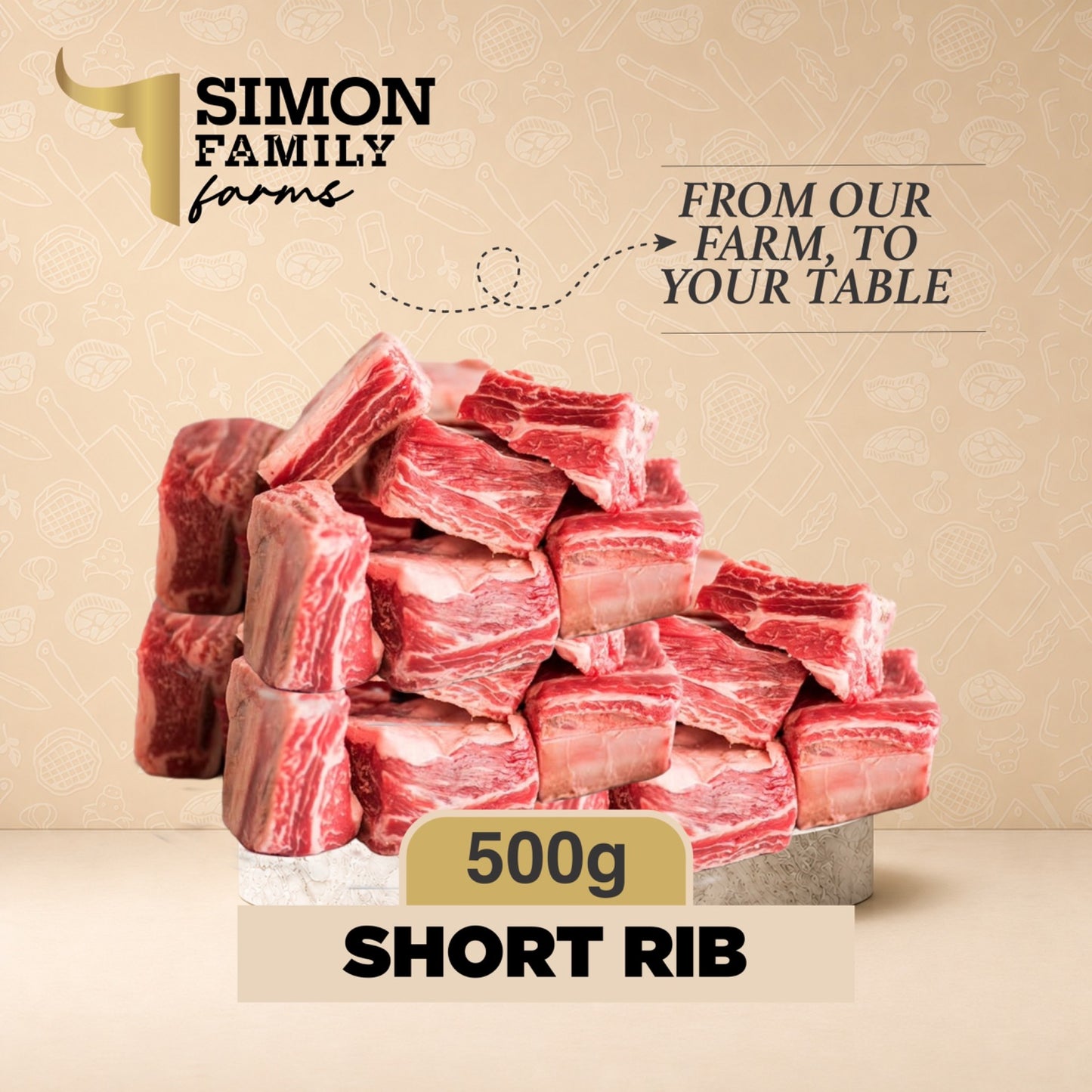 500g Short Ribs