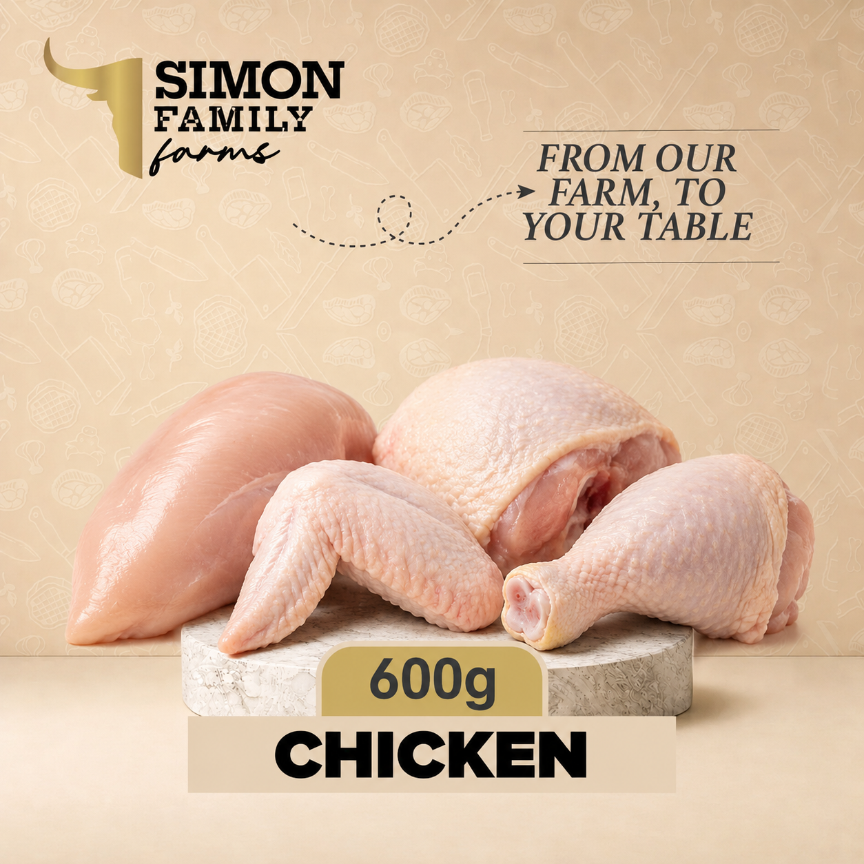 600g Chicken Cuts